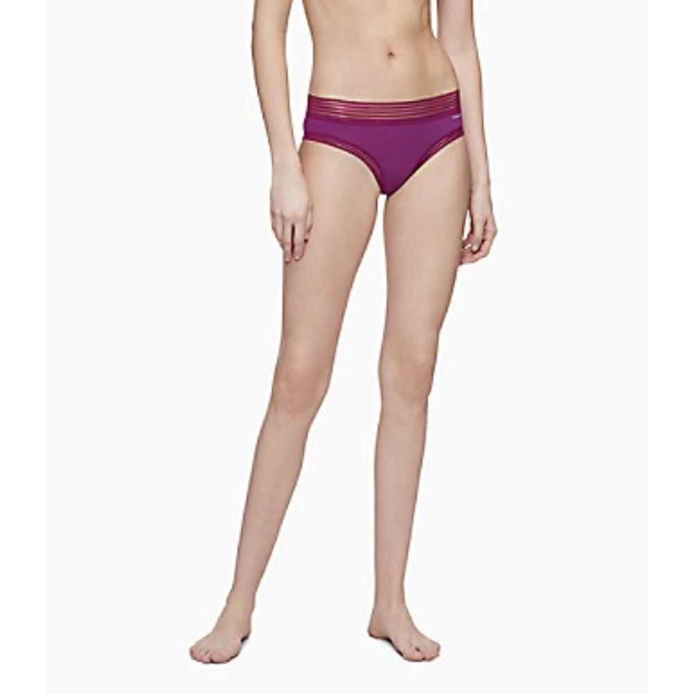 Calvin Klein Women Striped Waist Hipster Underwear Loyal Size XS